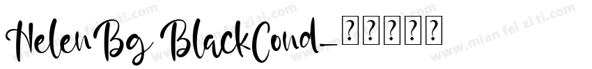 HelenBg BlackCond字体转换
